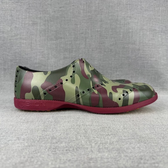 Biion Other - BiiON Oxford Wingtip Golf Shoes Men's Size 10 Camo Spikeless Slip On Brogue
